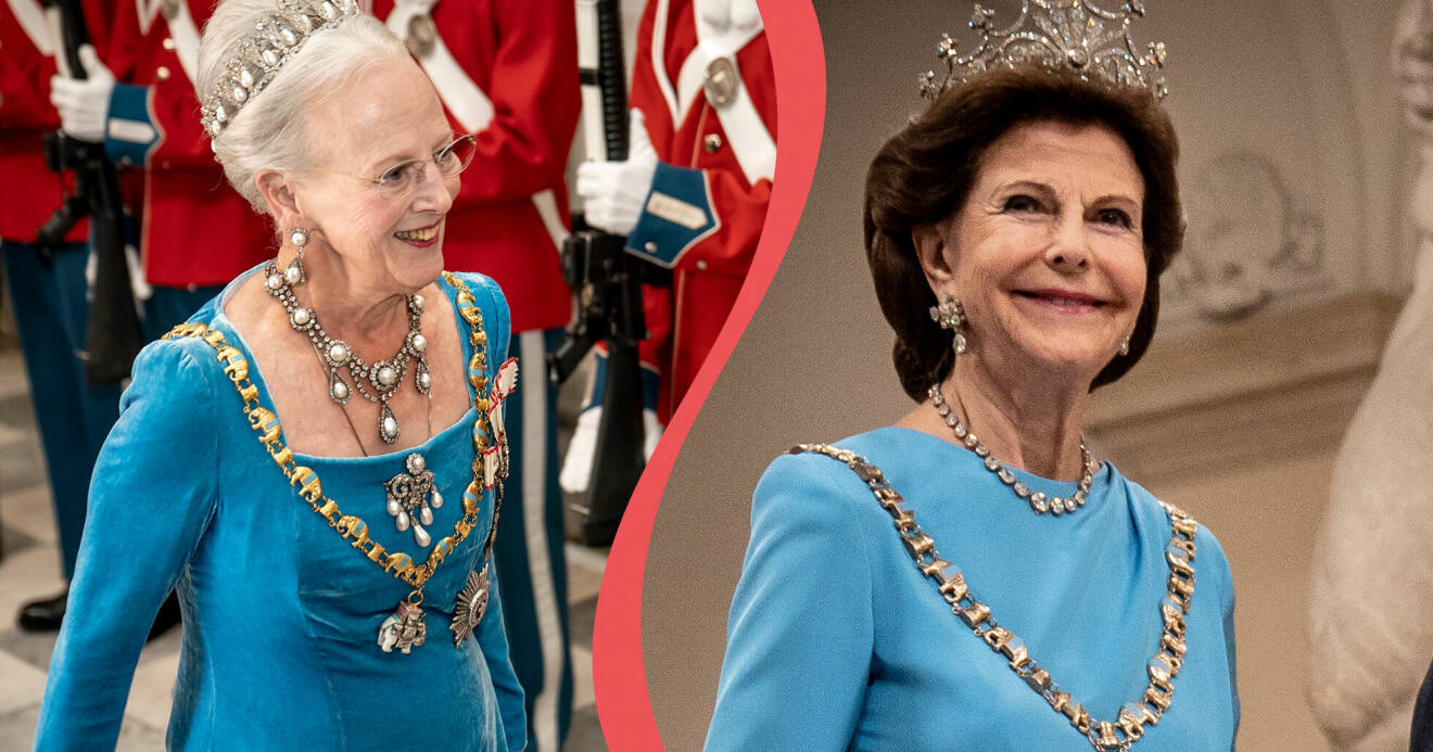 Danska Drottning Margrethe och svenska drottning Silvia firar Margrethes tronjubileum i Köpenhamn.