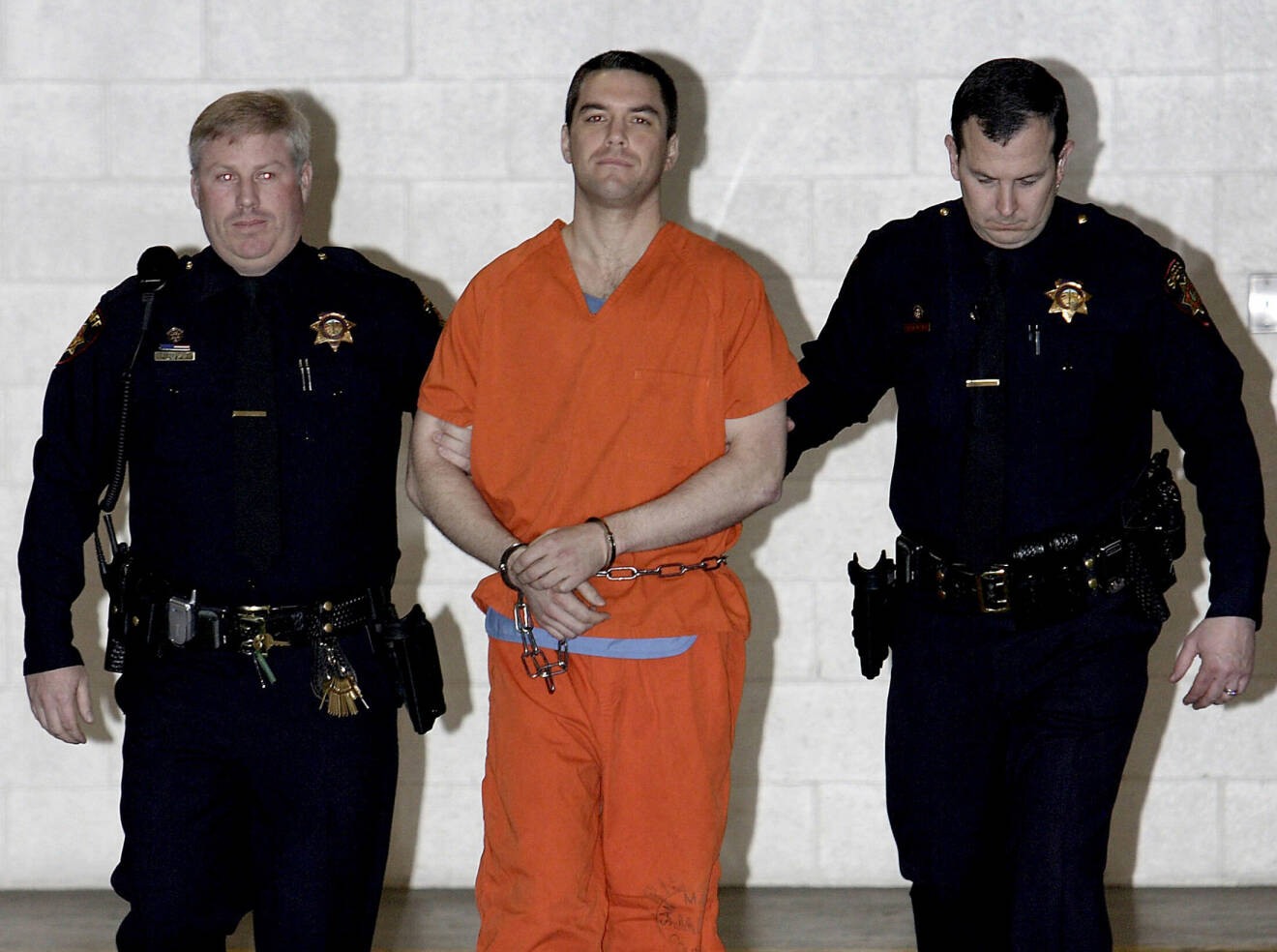 Scott Peterson greps misstänkt för mordet på sin fru Laci 2002.