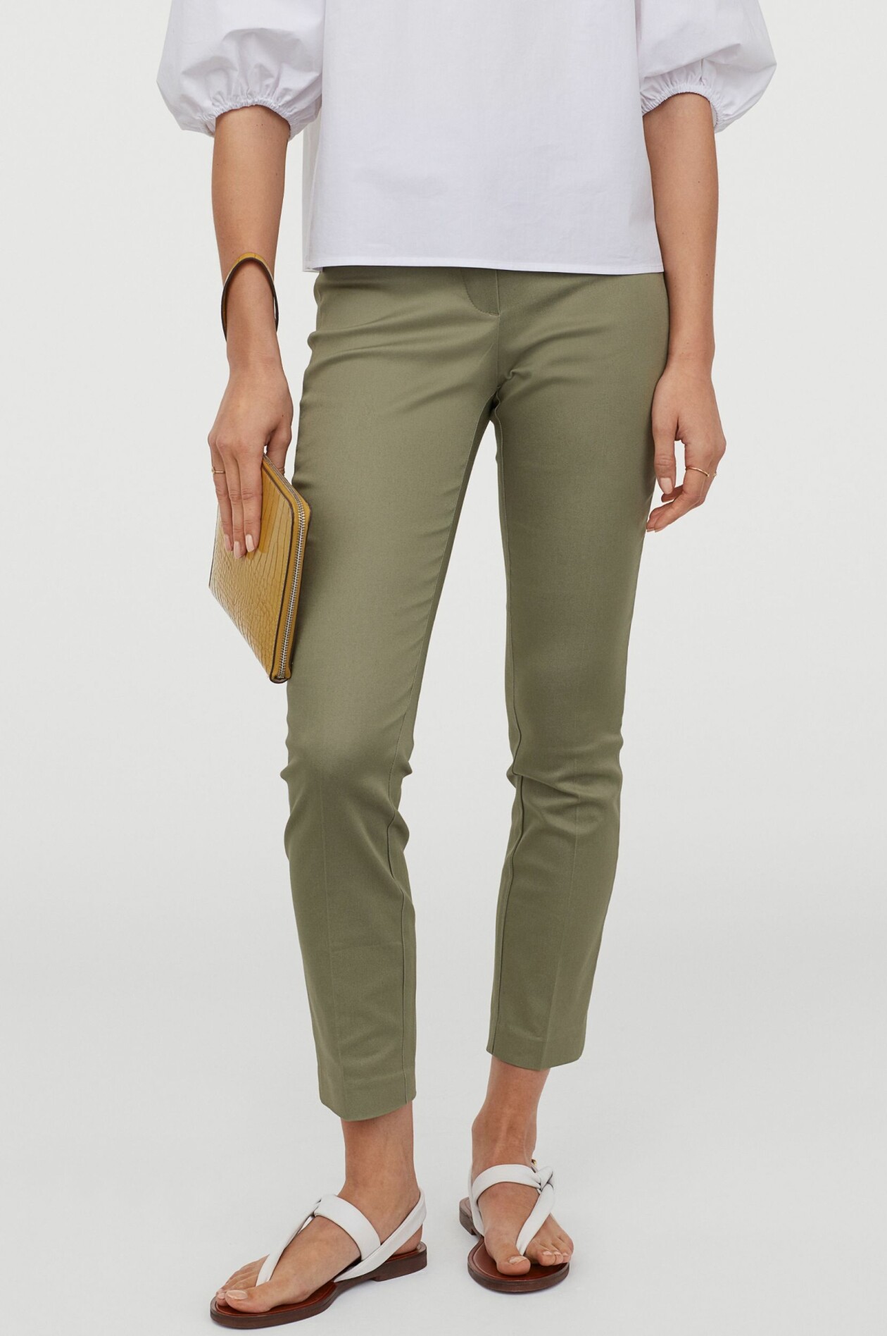 Khakigröna slacks, från H&M