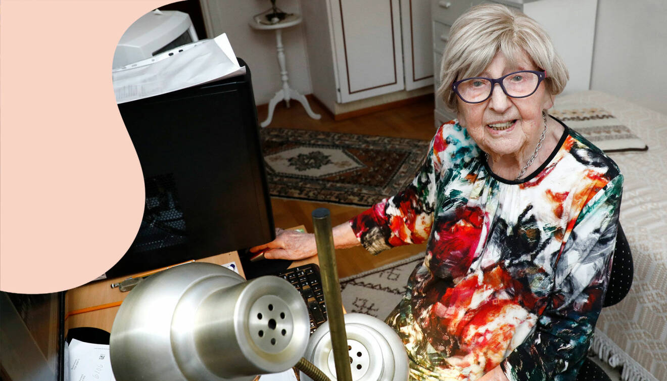 Världens äldsta bloggare, 108-åriga Dagny Carlsson