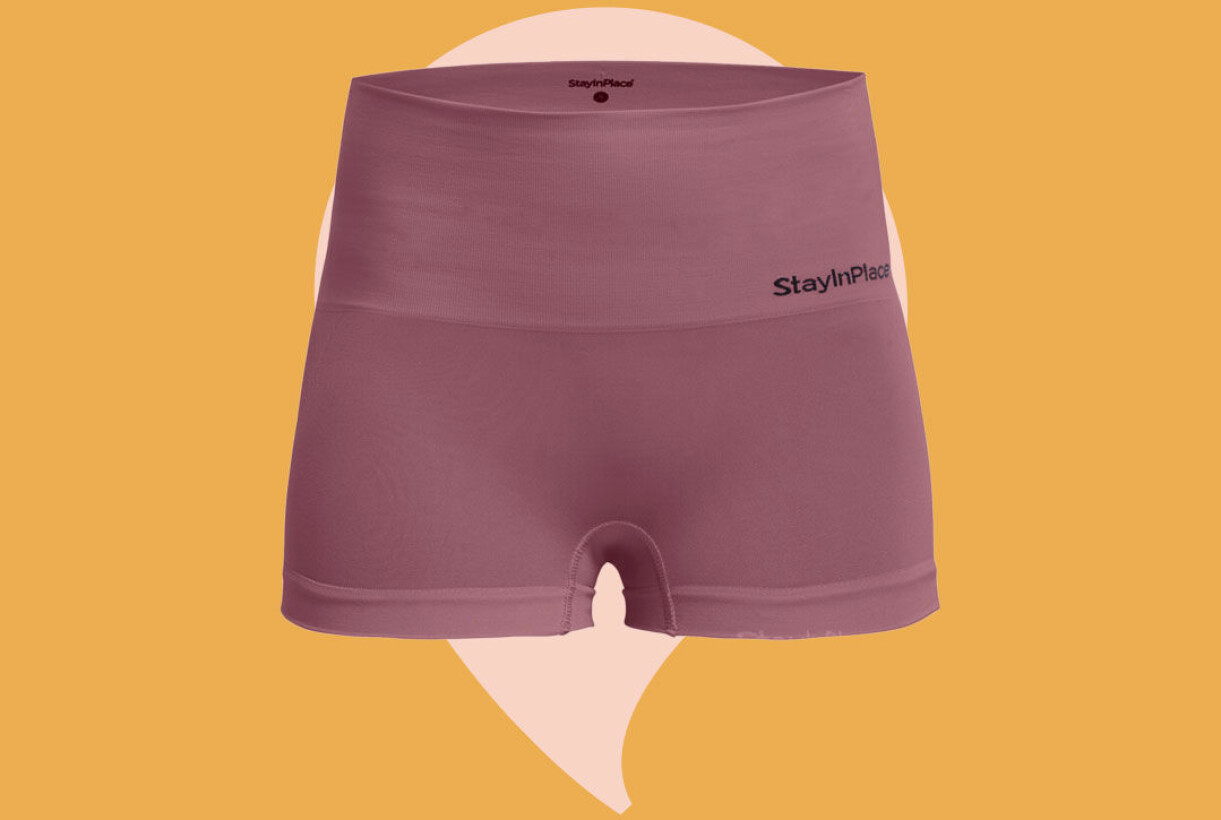 Sömlös hög boxer röd