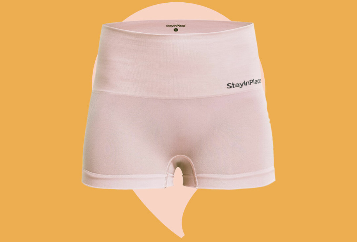 Sömlös hög boxer rosa
