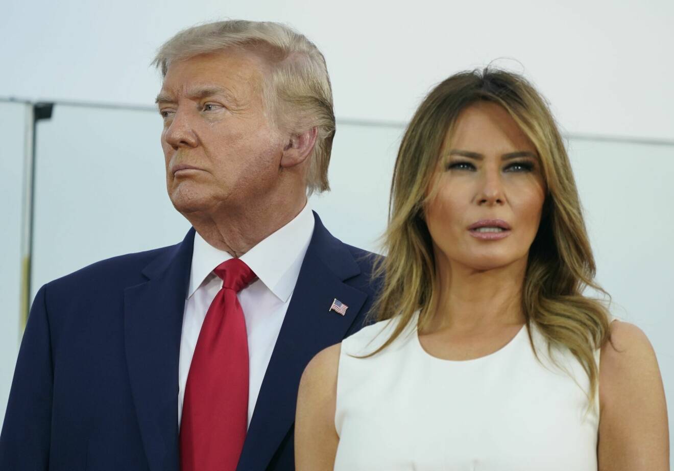 Donald Trumps och Melania Trumps äktenskap har skavt i sömmarna. När de fångas på bild tillsammans är de inte särskilt kärvänliga.