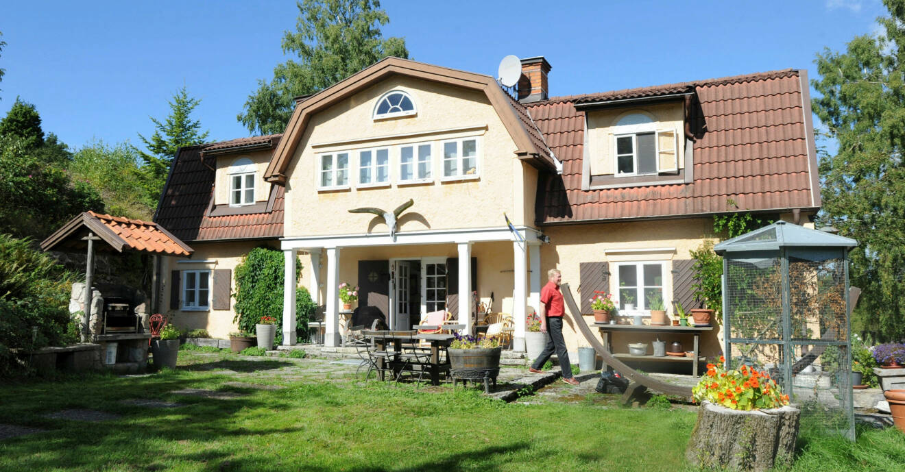 Hemma hos Jonas Wahlström, familjens hus.