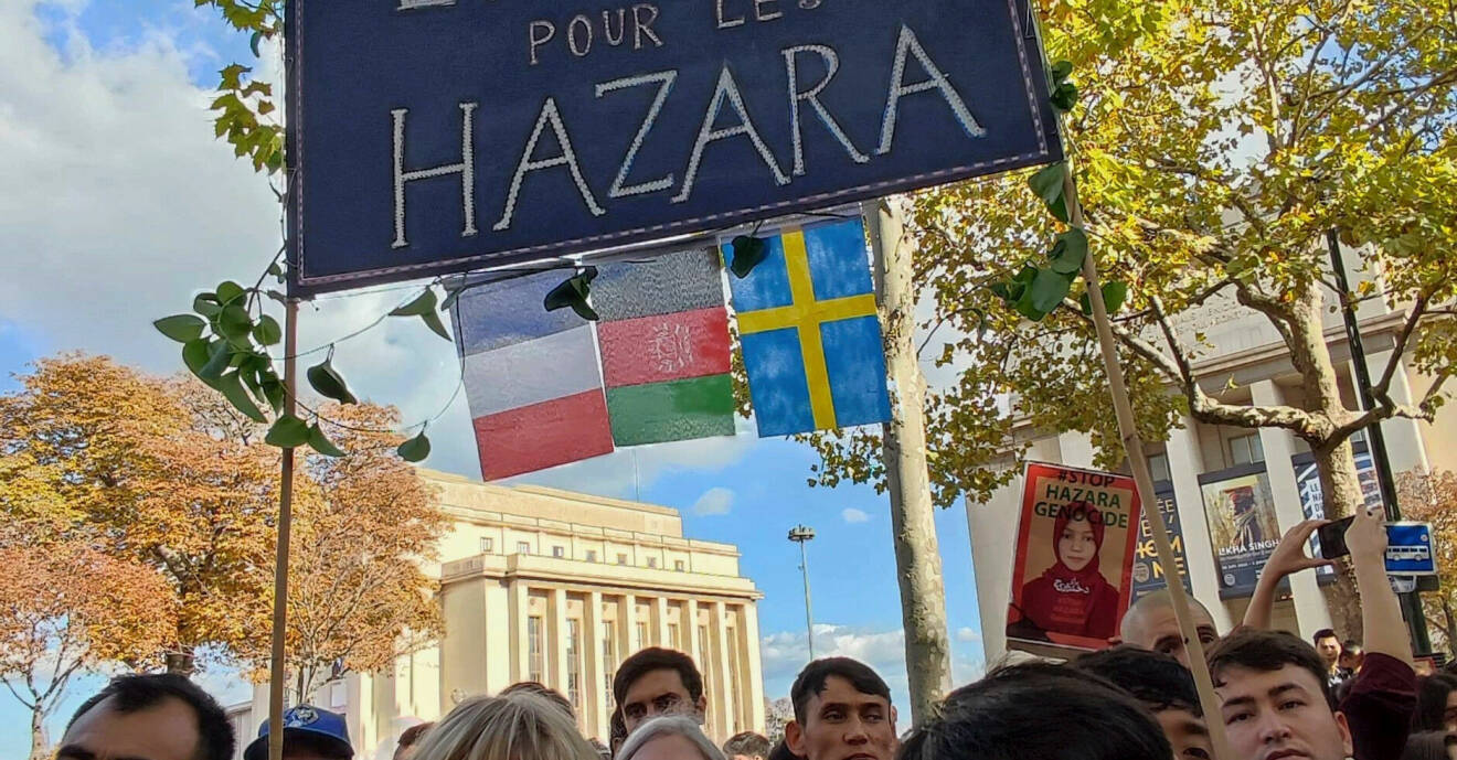 Hazara-demonstation i Paris.