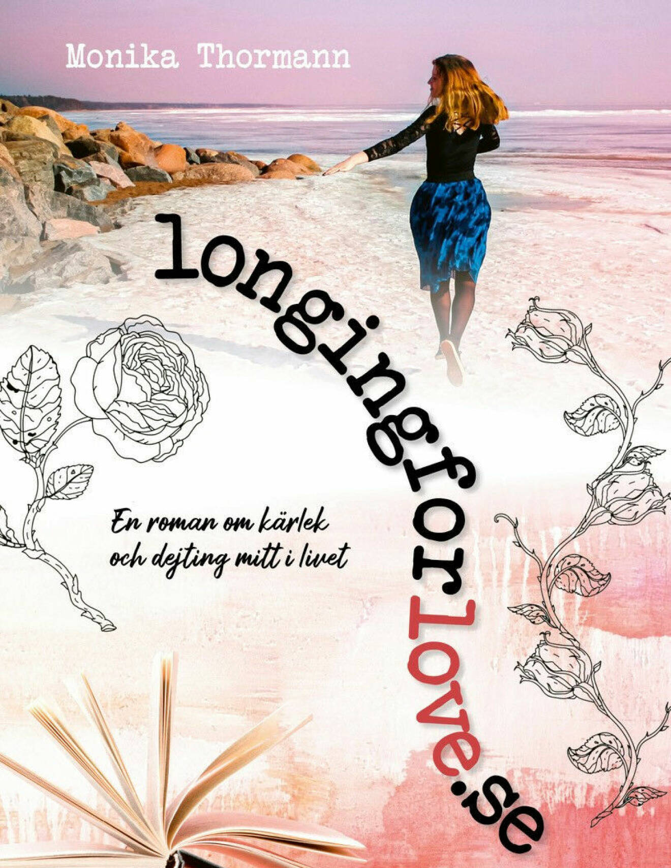 Omslaget på Monika Thormanns roman longinforlove.se.