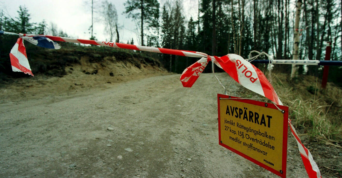 Kroppen hittades i ett skogsområde i Gideälven i Husum.