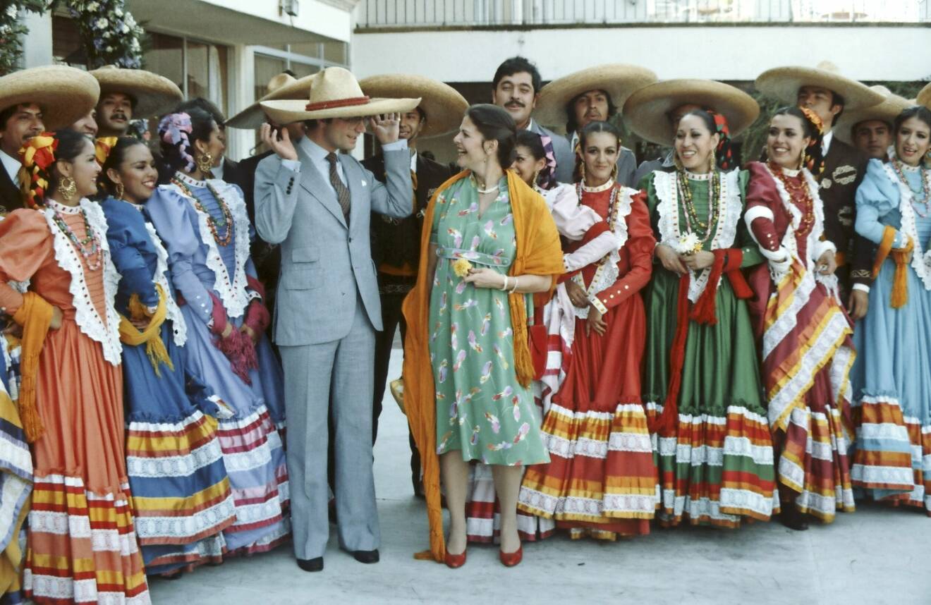 Statsbesök för Kungen och Silvia i Mexiko 1982.