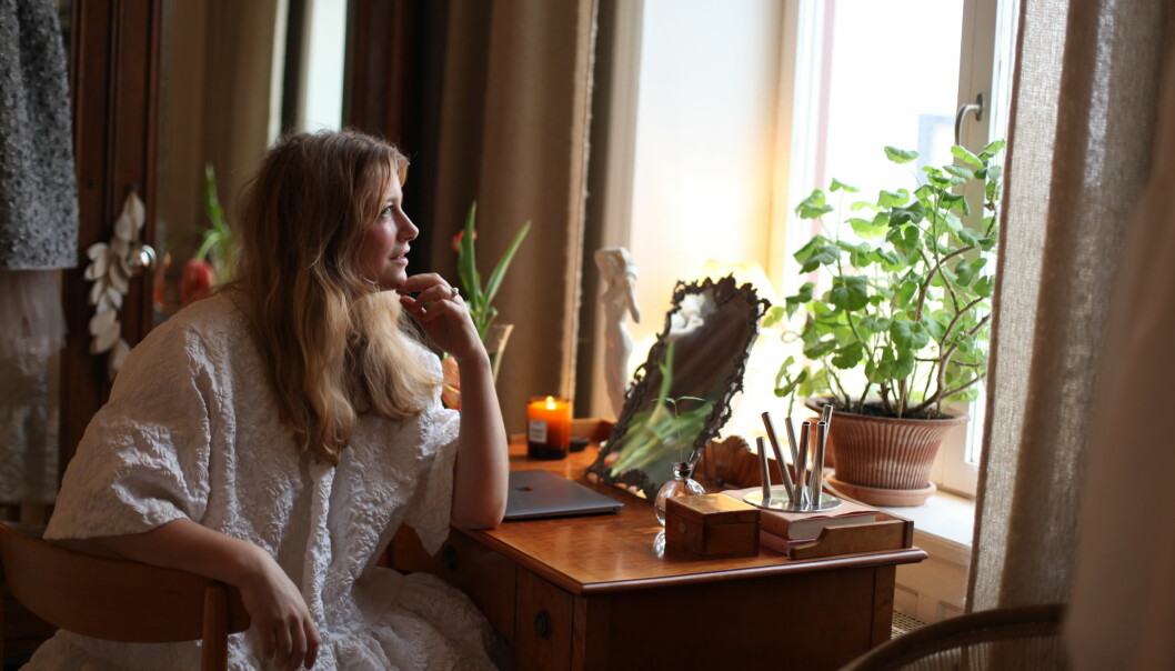 Elsa Billgren jobbar hemifrån.