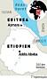 Karta över Etiopien