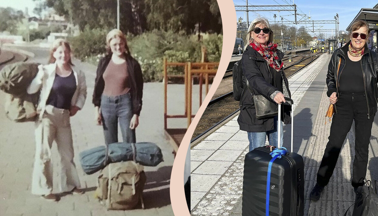 Inger Friberg och Ulla Thorell tågluffade tillsammans 1972 och 2022 – 50 år senare – och här berättar de sin första resa och senaste resa genom Europa.