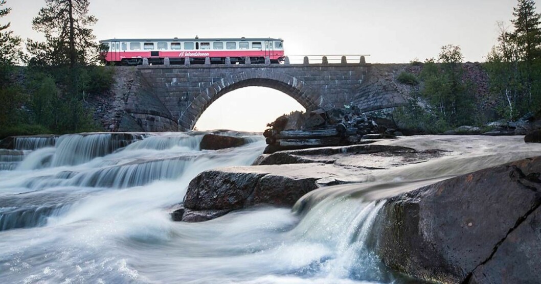 Res från Kristinehamn i söder till Gällivare i norr med Inlandsbanan och du får se mycket av Sverige. Foto: Inlandsbanan Inlandsbanan.
