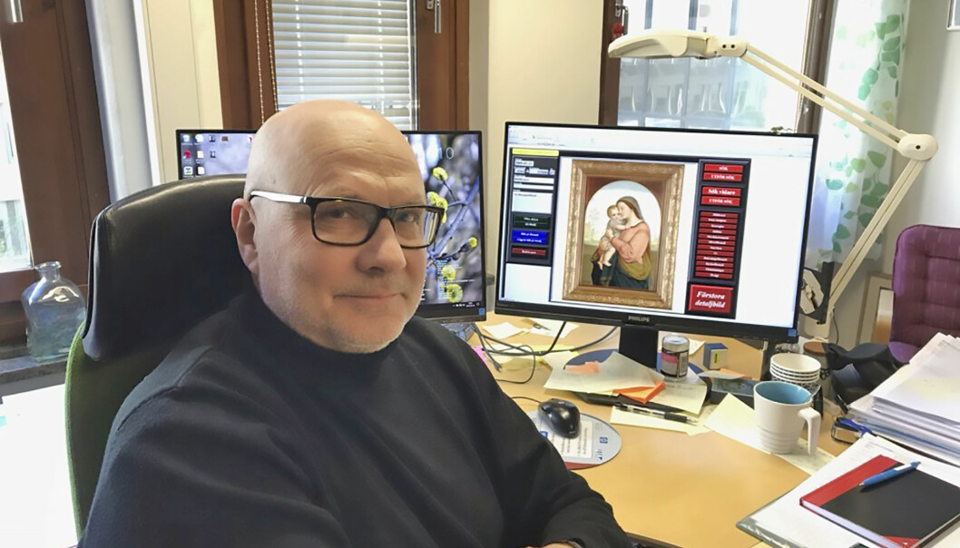 Godsspanaren Jan-Åke Törnhage jagar bland annat stulen konst. De försvunna mynten hamnade på hans och kollegernas bord. Bild: Privat Jan-Åke Törnhage, godsspanare.