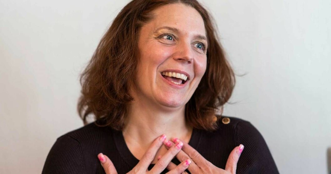 Jenny har nu en inopererad hjärtstartare som ska ge hennes hjärta en elchock om det stannar igen. Foto: Jennifer Glans Jenny har nu en inopererad hjärtstartare som ska ge hennes hjärta en elchock om det stannar igen.