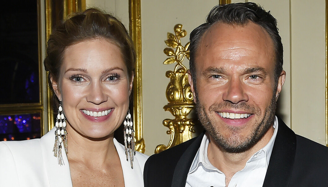 Jessica Almenäs och David Hellenius på Let’s Dance finalefterfesten 2016.