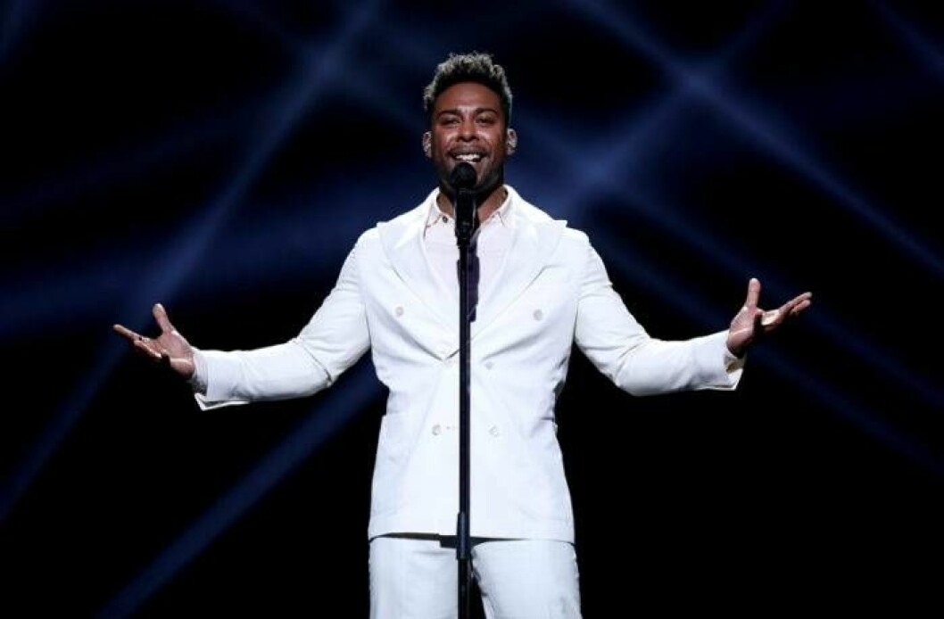 John Lundvik i Melodifestivalen.
