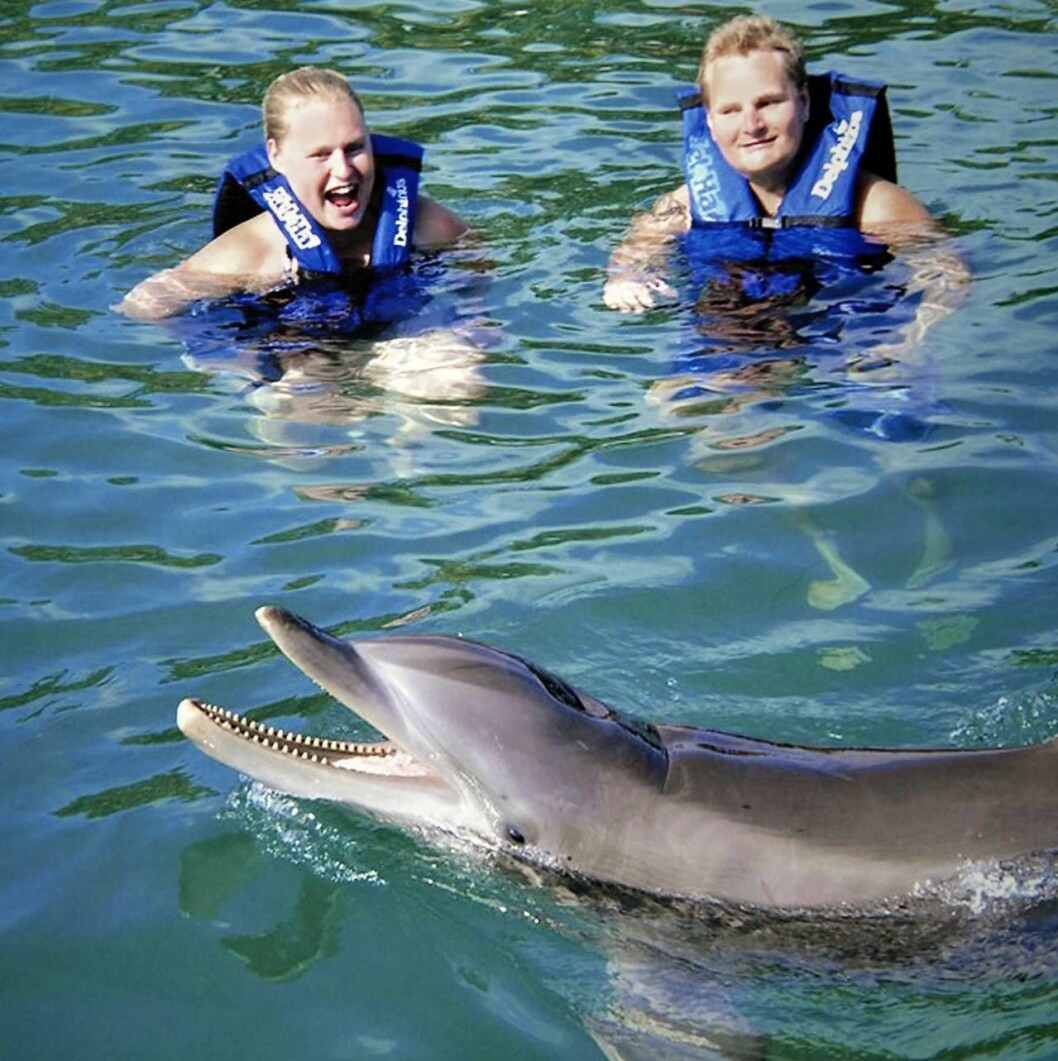 Sedan Jonna och Fredrik slutade med drogerna har de fått råd att resa, bland annat till Mexiko där de simmade med delfiner. Jonna och Fredrik simmar med delfiner i Mexiko