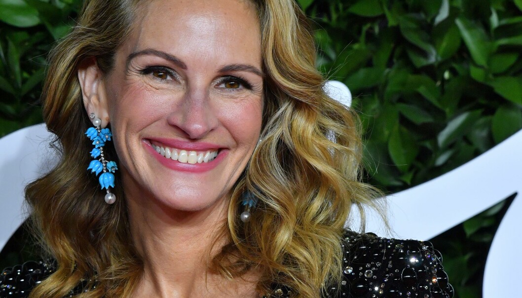 Julia Roberts morfars mor hette Elin Johansson och föddes i Säffle. Foto: Anthony Harvey/Shutterstock/TT Julia Roberts på röda mattan.