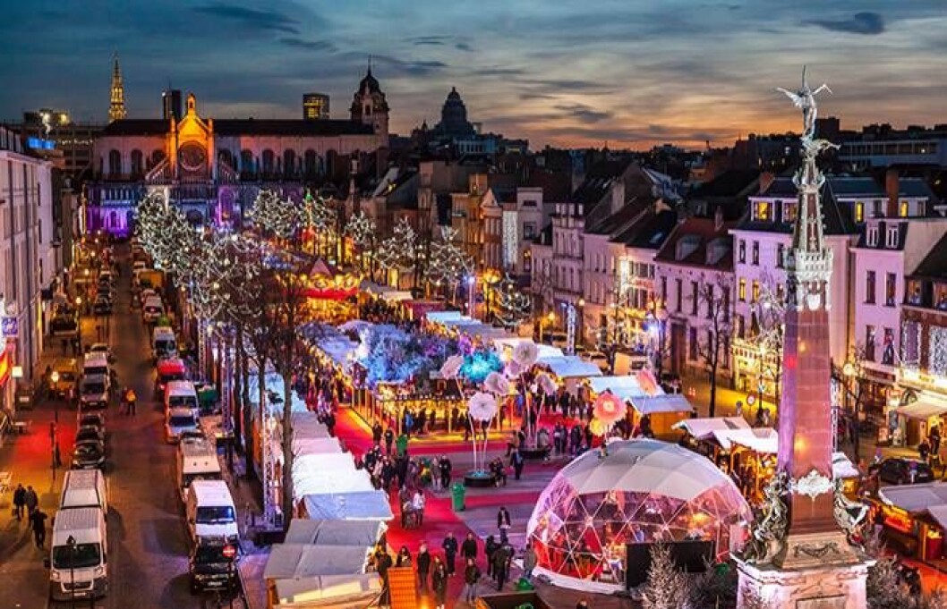 Julmarknad i Bryssel