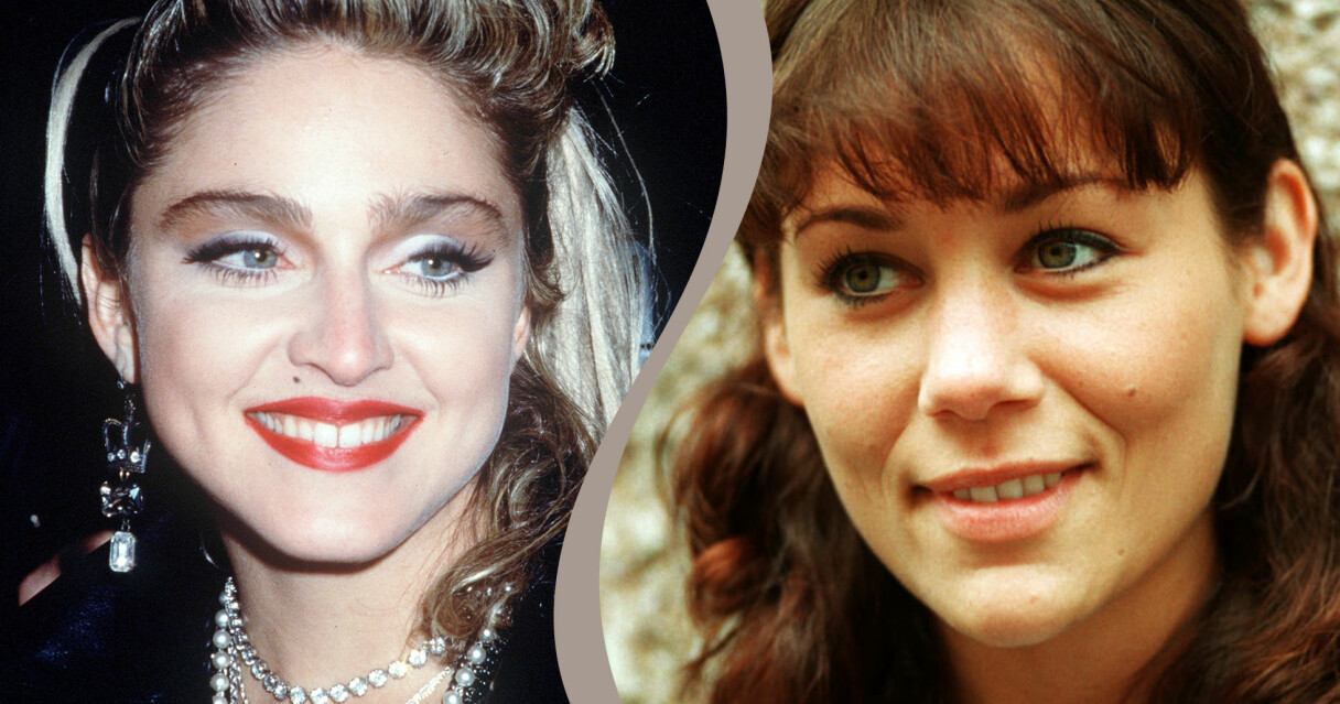 Madonna och Tilde de Paula som 25-åringar.