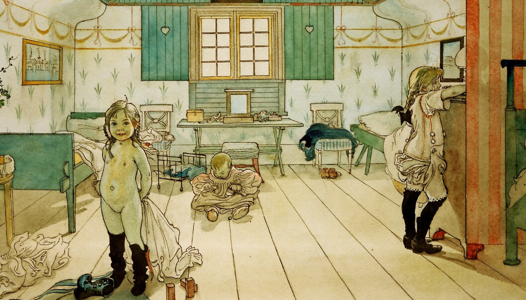 Carl Larsson-gården målad av Carl Larsson