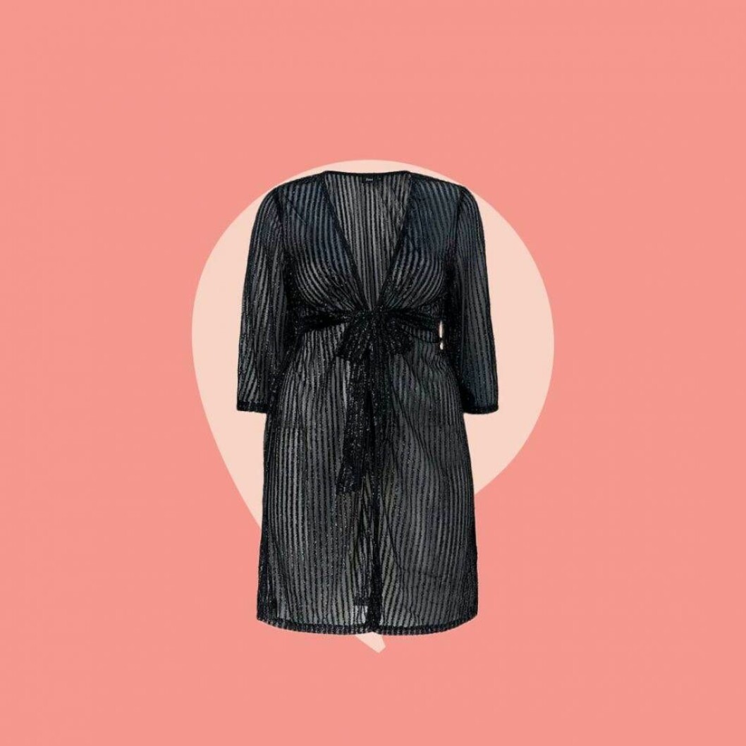 Kimono glittrig i alla storlekar.