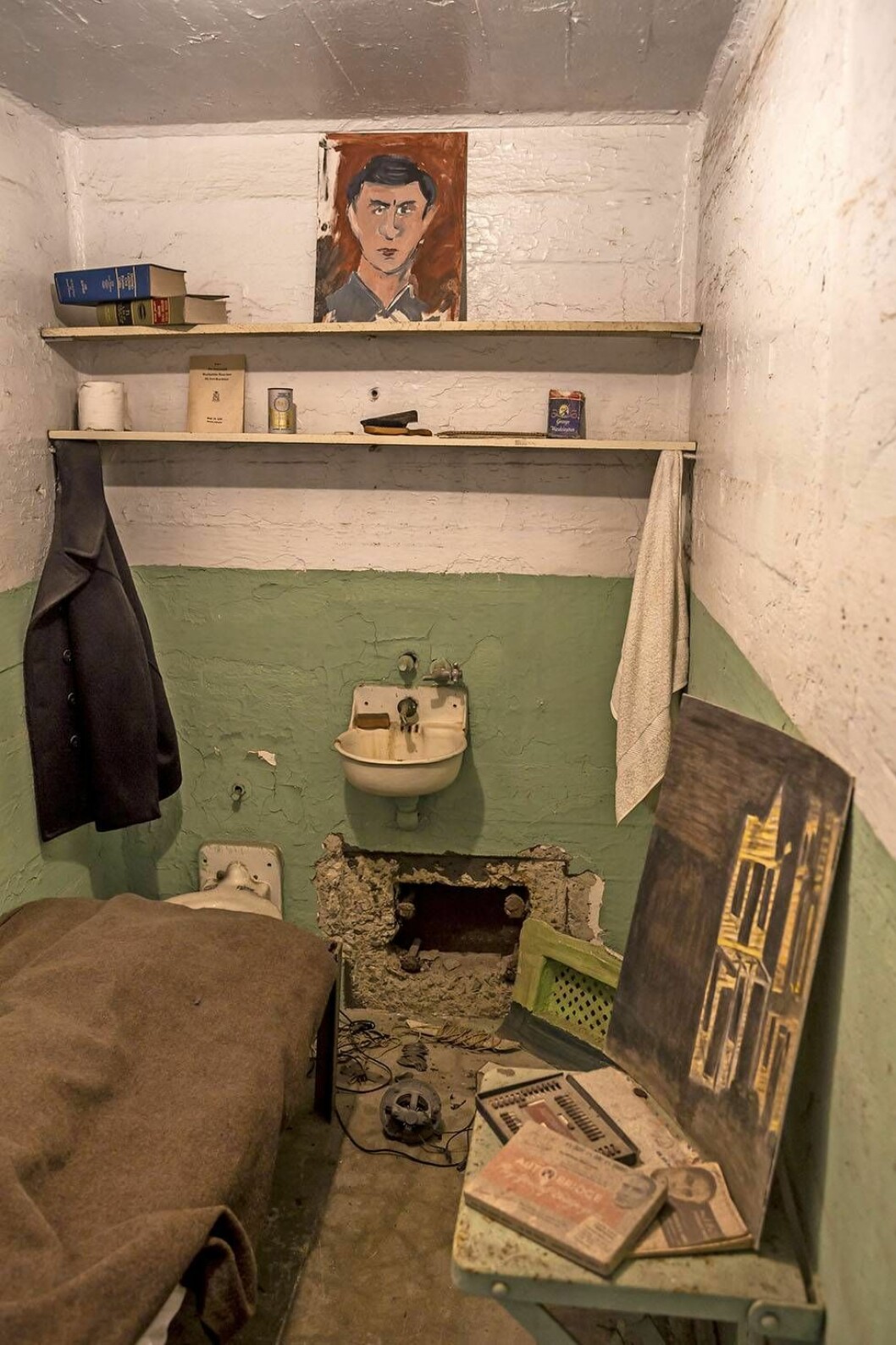 En bild av Frank Morris cell.
