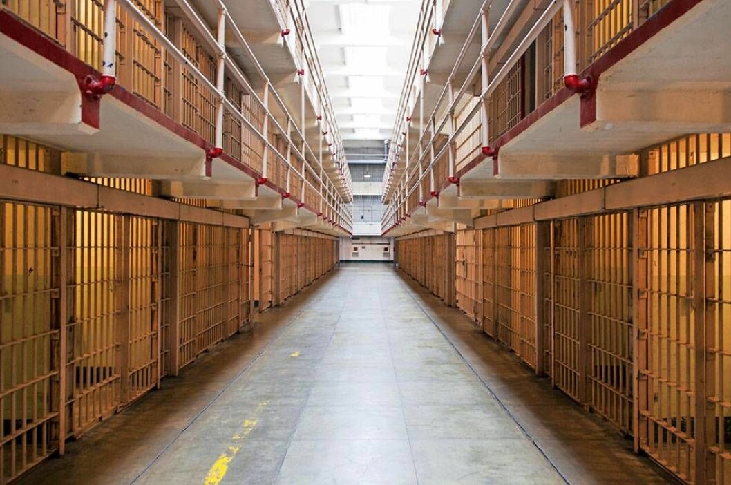 Fängelsekorridoren på legendariska Alcatraz