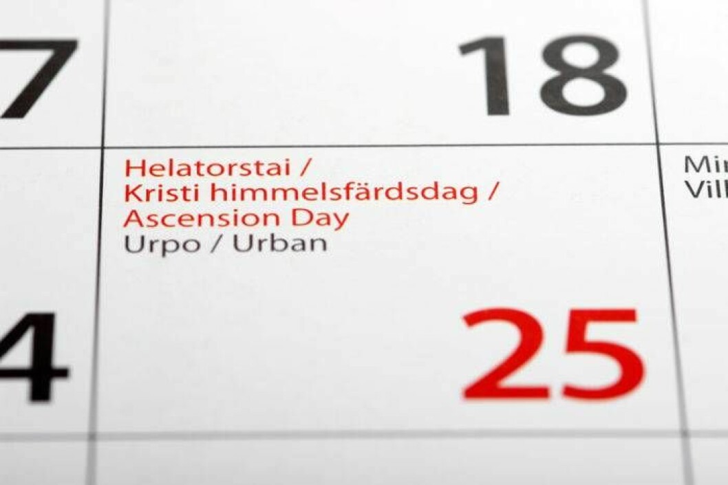 I nuläget är Kristi himmelfärdsdag en röd dag även i Sverige. Bild: IBL