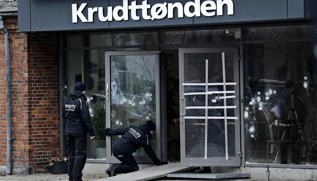 Terrorn i Köpenhamn krävde tre dödsoffer med terroristen. Flera poliser skadades. Krudttønden i Köpenhamn