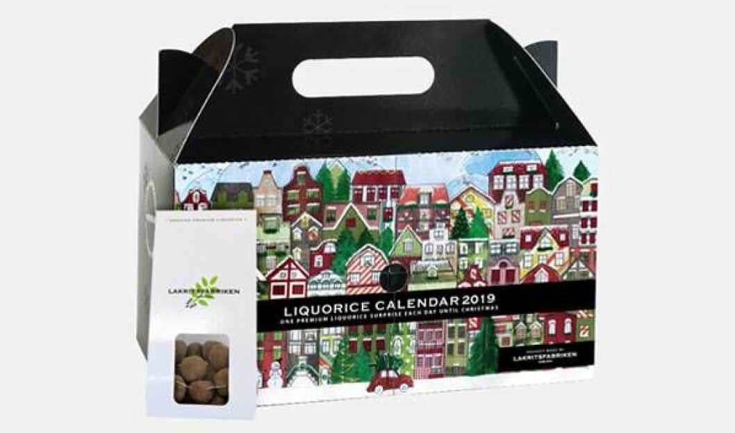 Adventskalender från Lakrisfabriken.