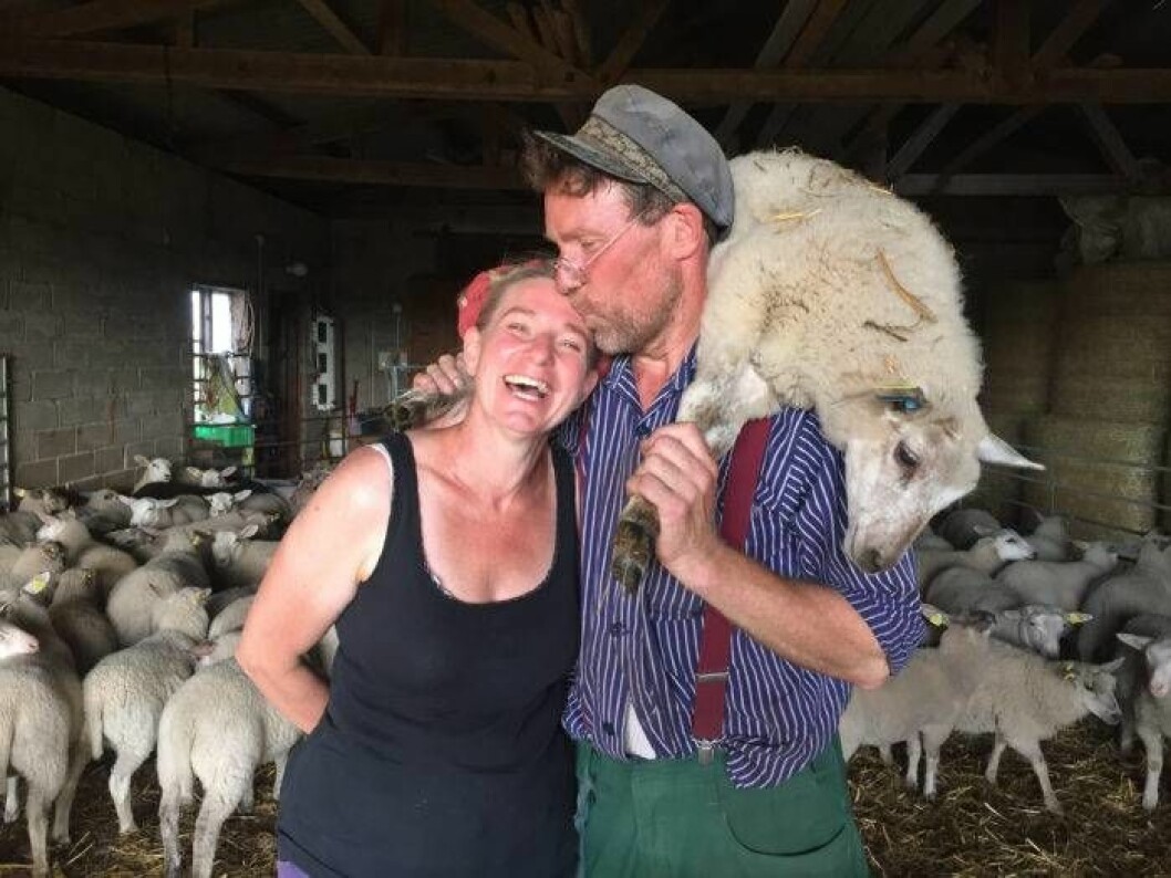 Gustav och Marie Mandelmann har lärt sig en del på vägen till att bli självhushållande lantbrukare. Nu sommarpratar de om sina erfarenheter. Foto: TV 4 Gustav och Marie Mandelmann träffades på konstskola