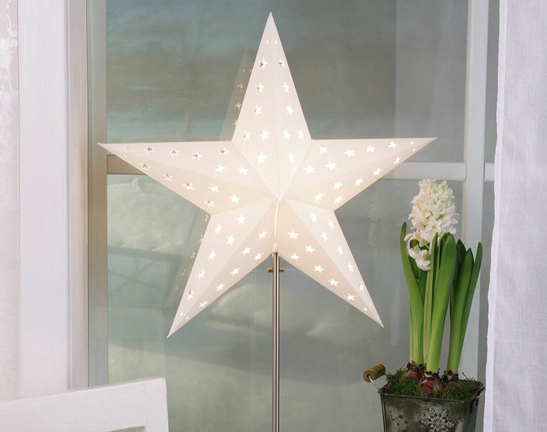 Lampa med stjärna.