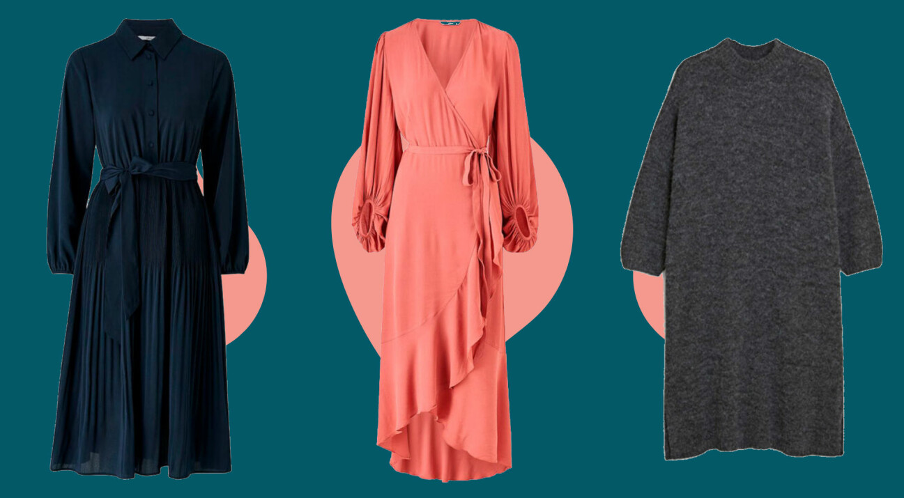 Tre långärmade klänningar som passar perfekt för hösten 2020.