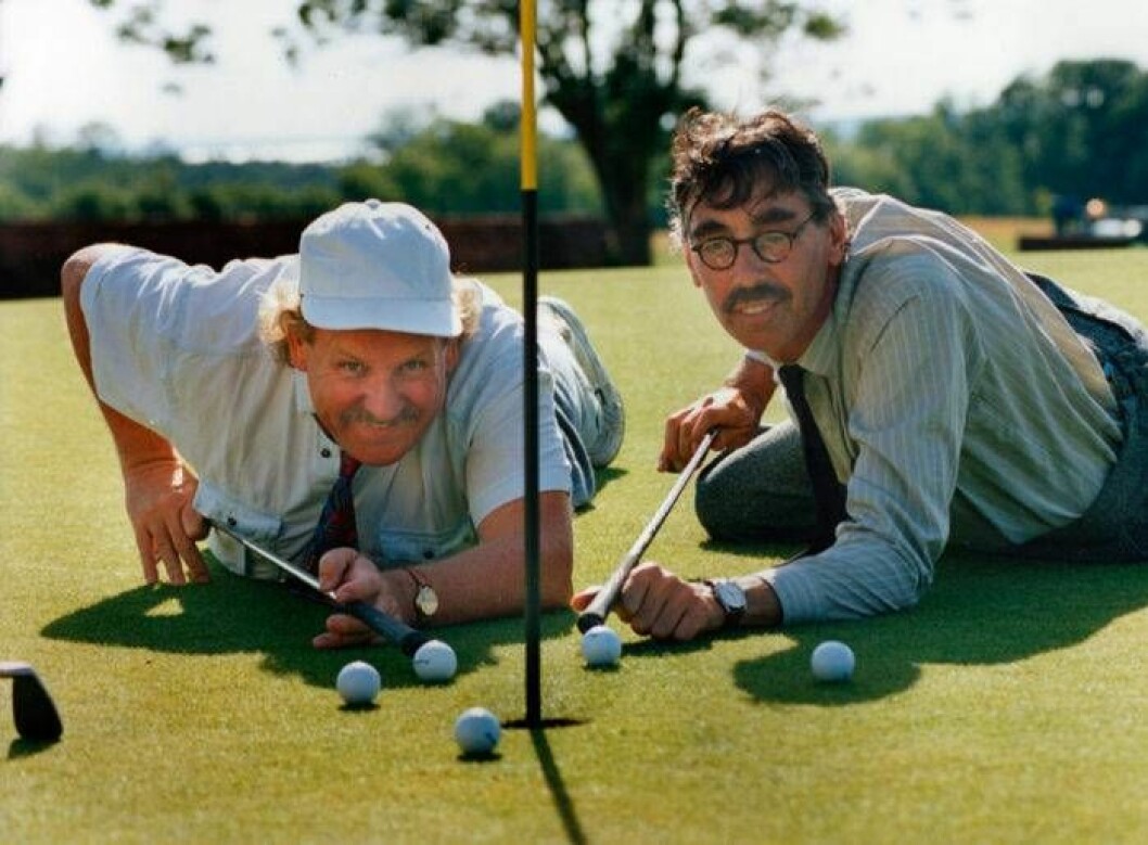 Lasse Åberg och Jon Skolmen i Den ofrivillige golfaren 1991.