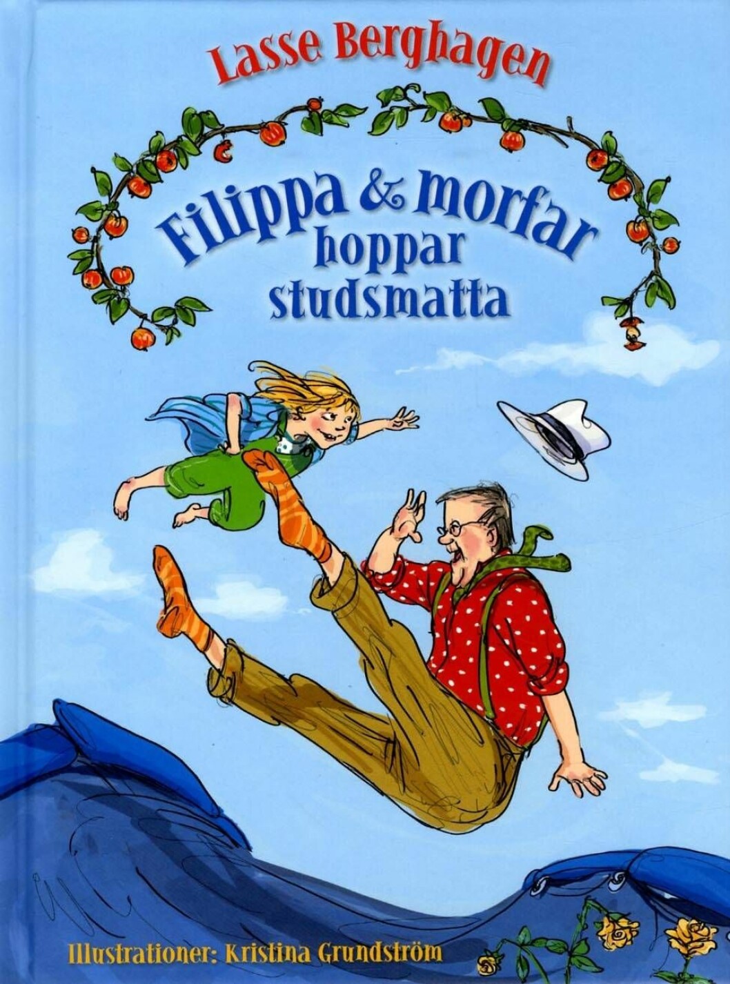 Filippa och morfar hoppar studsmatta är en av böckerna i serien. Du kan köpa dem på bland annat <a href="https://track.adtraction.com/t/t?a=1064669490&as=1219652711&t=2&tk=1&url=https://www.bokus.com/cgi-bin/product_search.cgi?series=Filippa+morfar" target="_blank" rel="noopener">Bokus</a> eller <a href="https://apprl.com/al/4Smt/" target="_blank" rel="noopener">Adlibris</a>. Bokomslag: Tukan förlag Filippa och morfar hoppar studsmatta