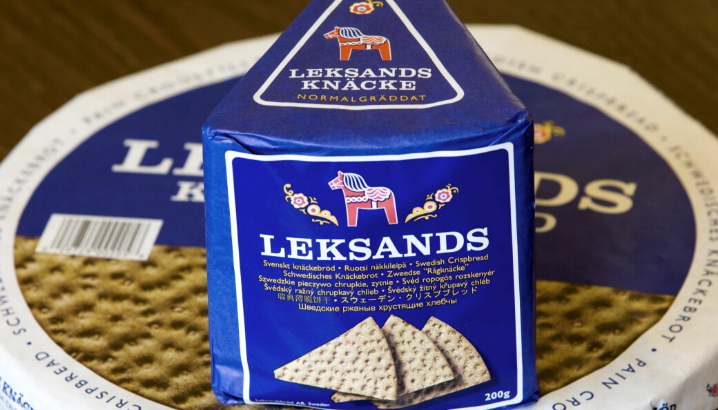 En rad knäckebröd från Leksands återkallas. Två förpackningar Leksands knäckebröd.