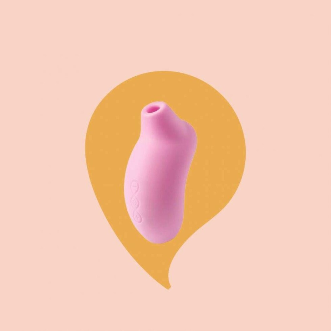 Lelo Sona i cerise med tryckluft.