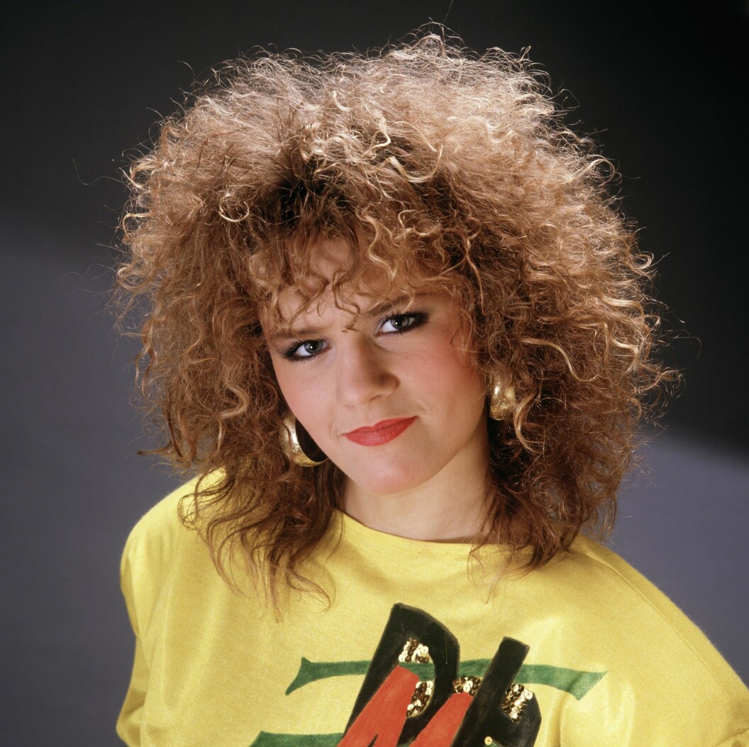 Lena eller Maria Magdalena som hon egentligen heter Lena Philipsson 1980-talet.