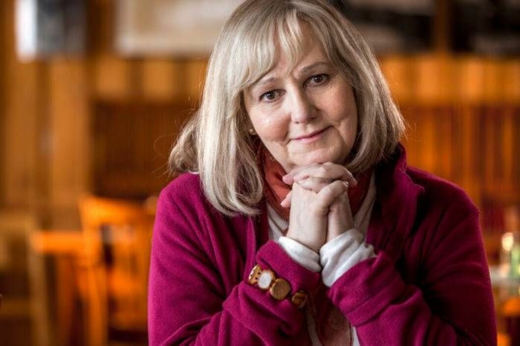 Lena T Hansson spelar Maddes mamma som vill pensionera sig och lämna över rörelsen i dotterns händer. Bild: Janne Danielsson/SVT Lena T Hansson är med i ”Andra åket”
