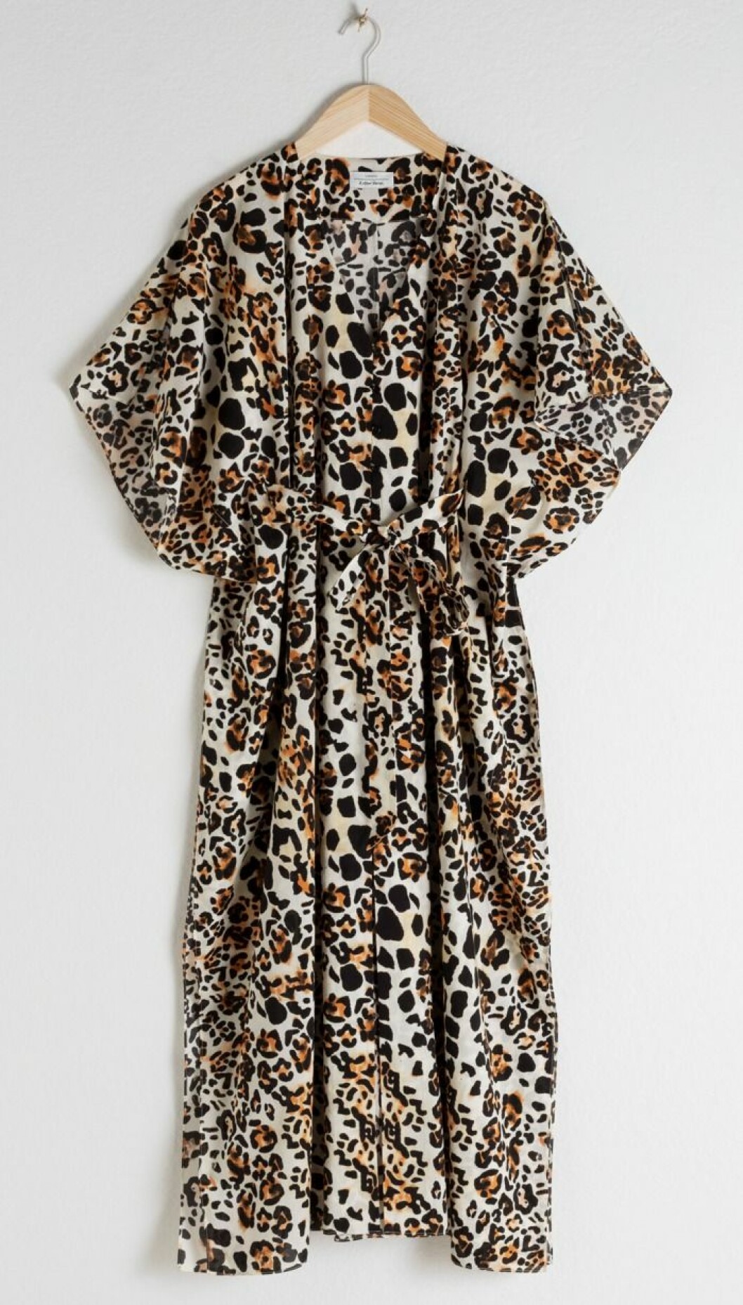 Leopardmönstrad kaftan i bomull från & Other Stories