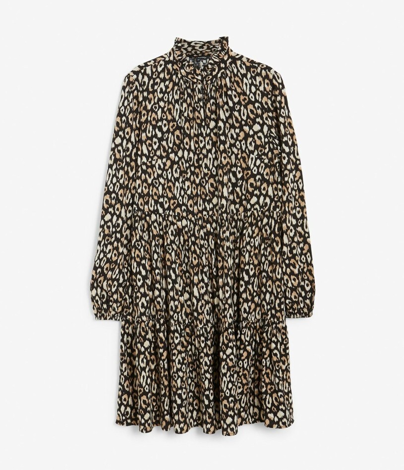 Leopardmönstrad klänning