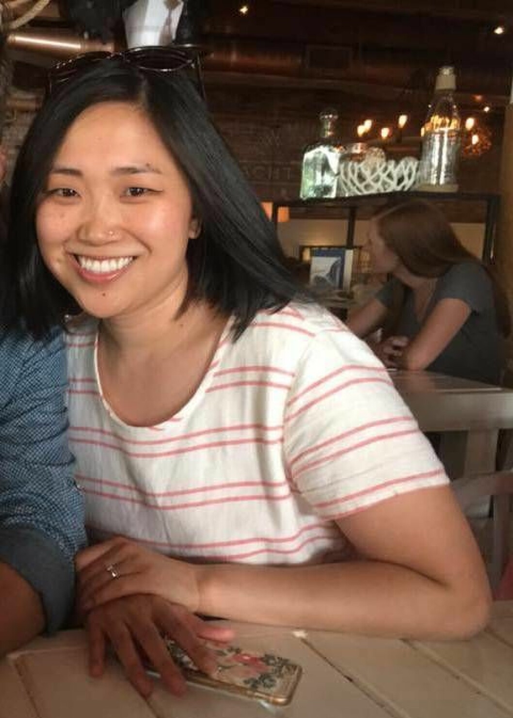 Lillasyster Lindsey Jordan har vuxit upp i Chicago. Nu kommer hon till Sverige för att hälsa på sina halvsyskon. Bild: Privat Lindsey Jordan hittade två halvsyskon i Sverige med hjälp av dna-teknik