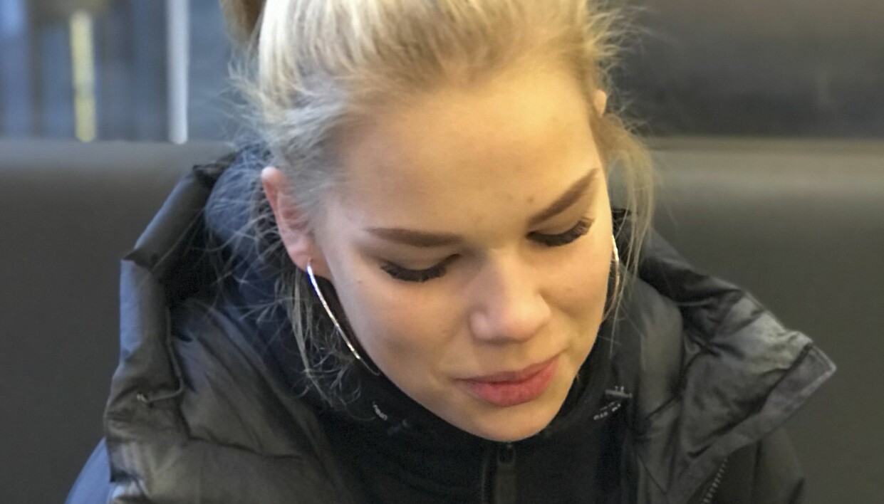 Linnea våren 2019, 14 år gammal, i januari samma år skedde överfallet. Linnea Karhula var bara 14 år när hon räddade två jämnåriga kompisar när de utsattes för mordförsök.