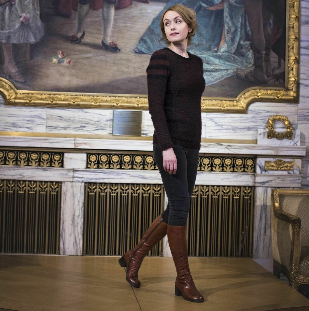 Systerskap har varit ett viktigt tema för Livia både privat och yrkesmässigt. Foto: Veronica Kindblad Livia Millhagen på Dramaten