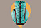Ljusblå ryggsäck från Klättermusen
