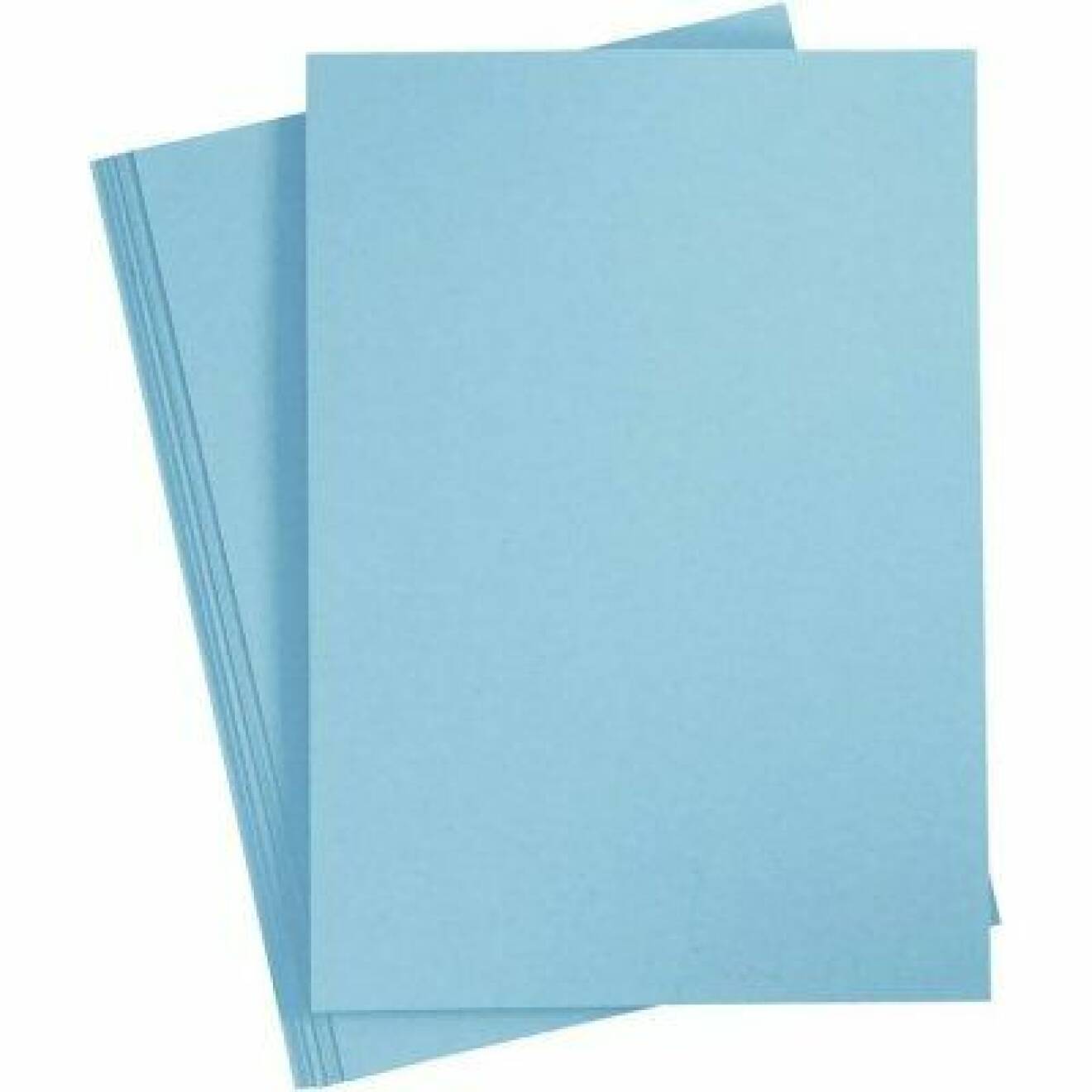 Ljusblått papper.