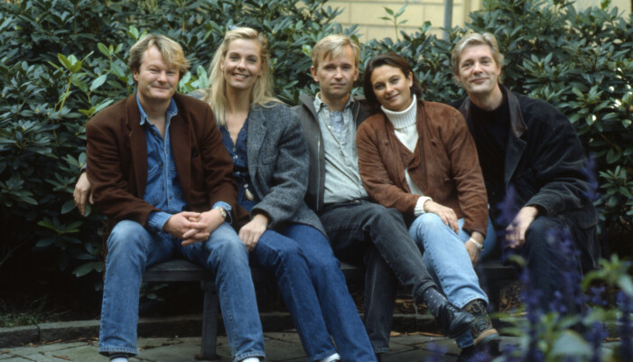 Skådespelare som medverkade i Lorry. Från vänster: Claes Månsson, Suzanne Reuter, Johan Ulveson, Gunnel Fred och Peter Dalle.