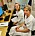 Sjuksköterskorna Louise Frank och Berenice Glimberg sitter framför datorn på kontoret som tillhör gynakuten på sjukhuset i Lund.