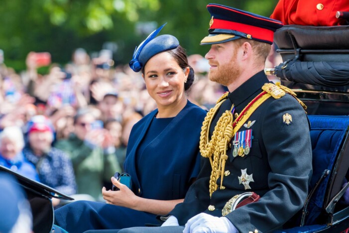 Det lyckliga tu Meghan Markle och prins Harry.